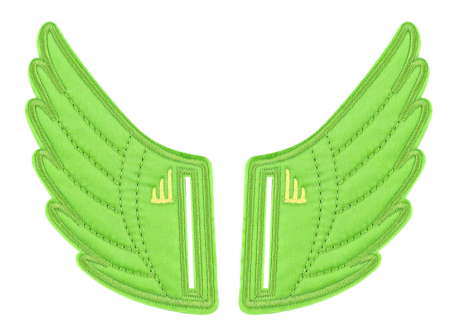 Shwings - Windsor Slot Lime Neon Wings