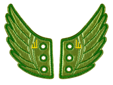 Shwings - Moreno Green Foil Wings