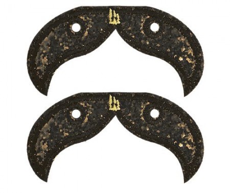 Shwings - Mustache Horseshoe Black  Sparkle  Wings