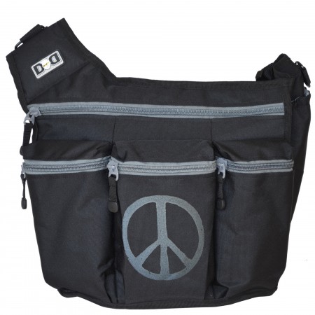 กระเป๋าผ้าอ้อม รุ่น Messenger I - Black Peace