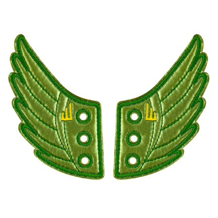 Shwings - Moreno Green Foil Wings