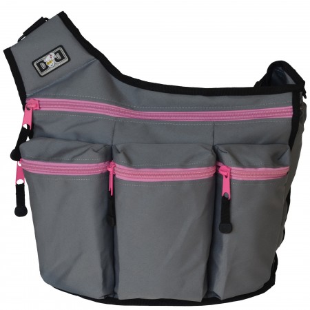 กระเป๋าผ้าอ้อม รุ่น Messenger I - Grey/Pink
