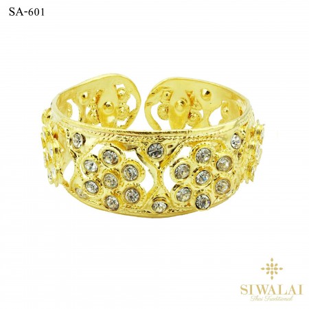 กำไลมือ รุ่น SA-601-พลอยสีขาว